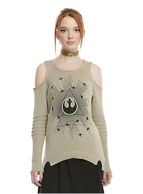 Rebel Girls Cold Shoulder Sweater
