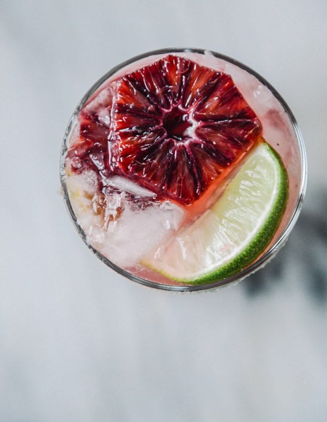 Blood Orange Champagne Margarita