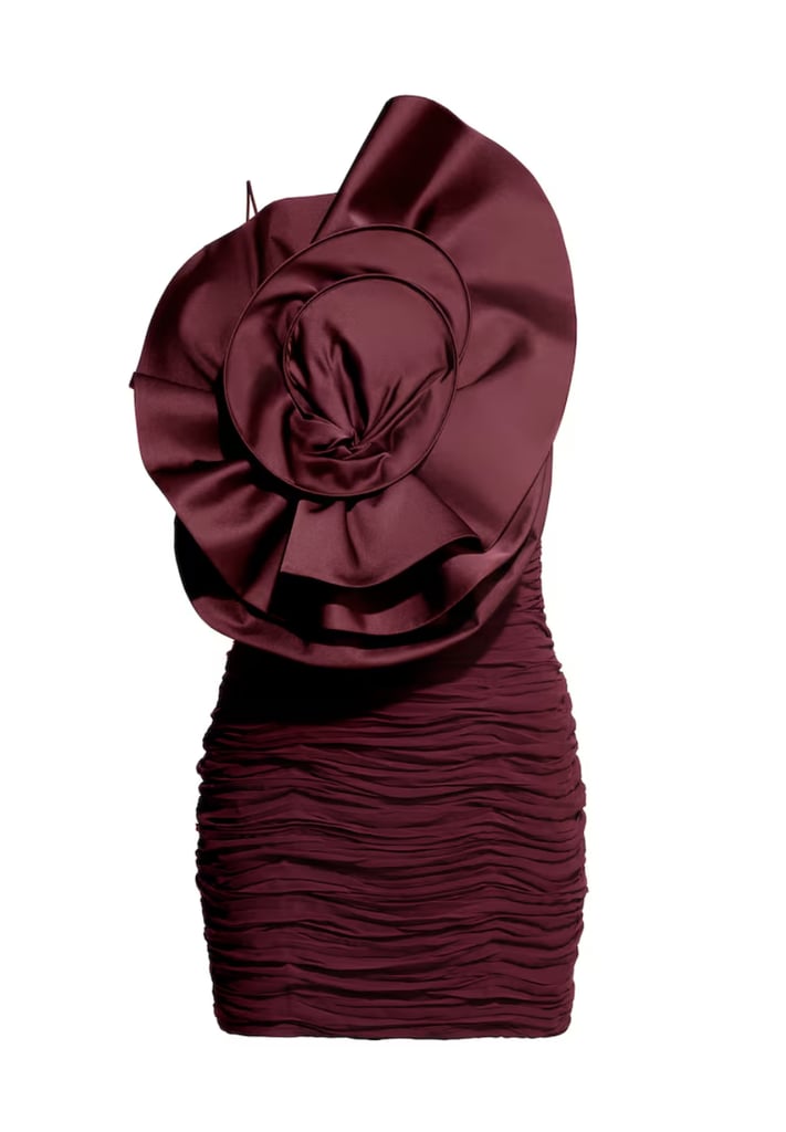 Magda Butrym x H&M Rose-Appliquéd Gathered Dress