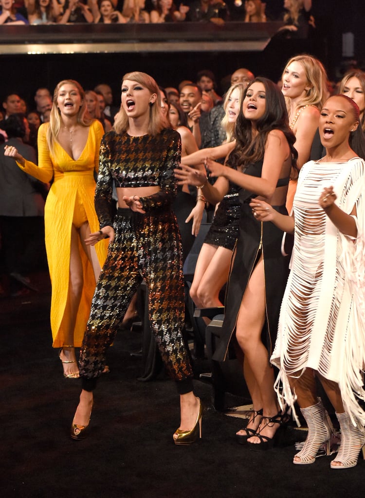 Taylor Swift and Selena Gomez at MTV VMAs 2015