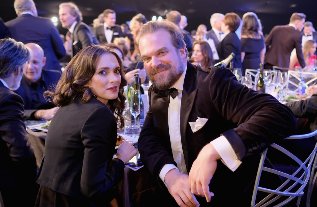 Winona Ryder and David Harbour at the 2018 SAG Awards | POPSUGAR