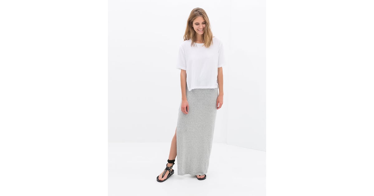 zara skirt with split