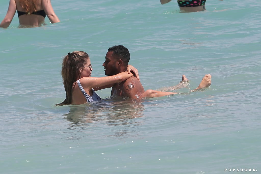Doutzen Kroes Wearing a Swimsuit on the Beach in Miami