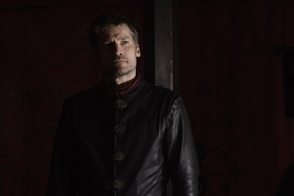 Jaime is perplexed about something — could it be his long-lost companion, Brienne?