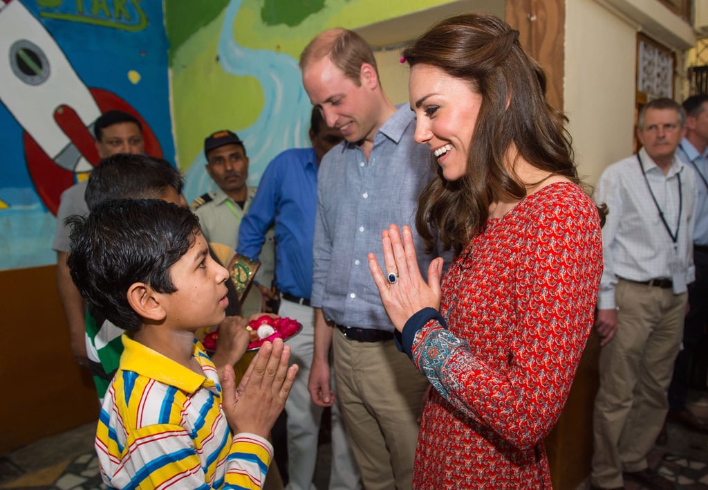 Kate Middleton Moments With Kids in India 2016
