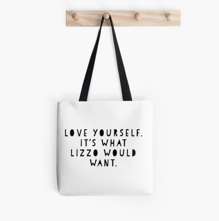 Lizzo Inspirational Message Tote Bag