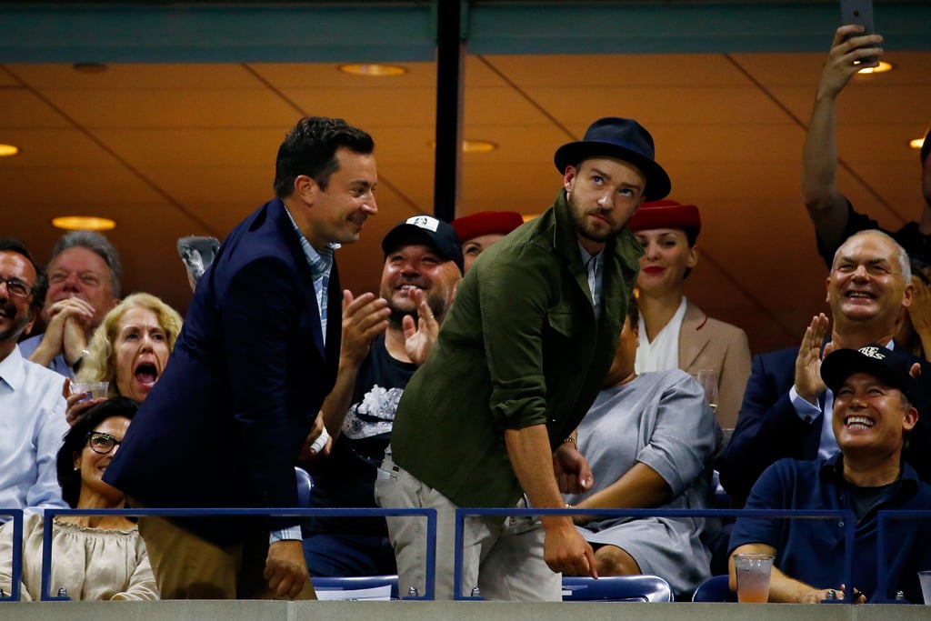 Justin Timberlake and Jimmy Fallon at the US Open 2015