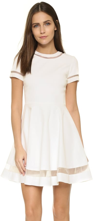 Alice + Olivia Frances Mini Flared Dress