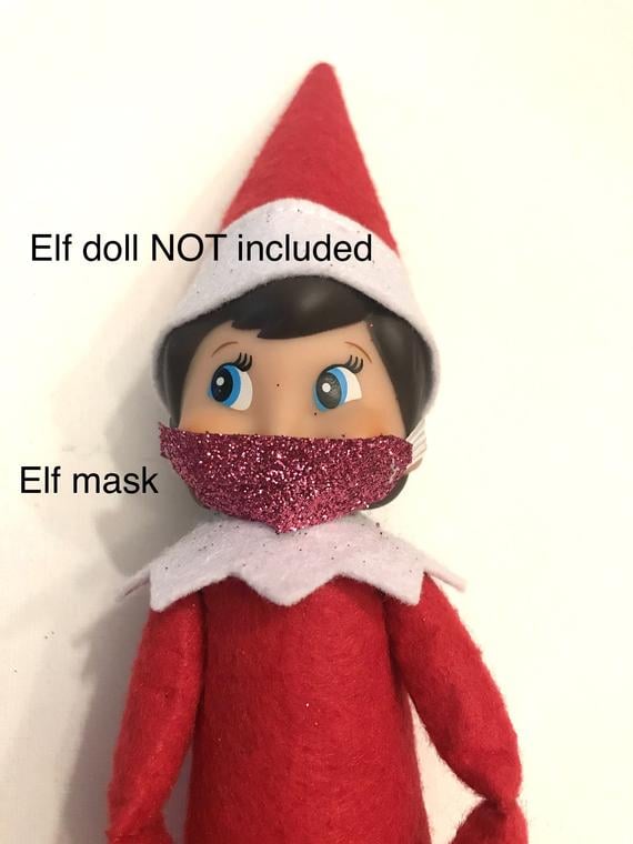Elf Pink Glitter Mask