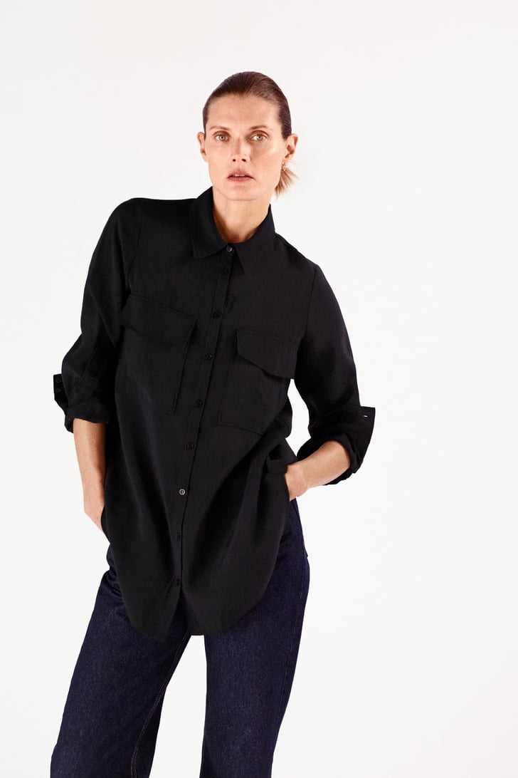 Zara ButtonDown Shirt Best Clothes on Sale December 2020 POPSUGAR Fashion Photo 10