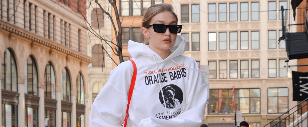 Gigi Hadid Orange Furla Backpack