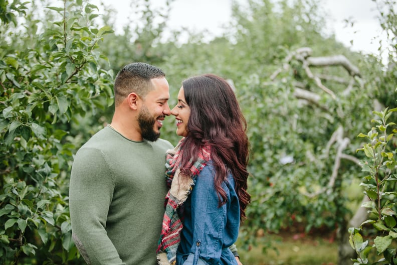 Apple Orchard Engagement Shoot | POPSUGAR Love & Sex