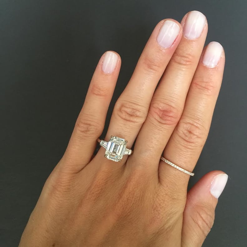 Stephanie Gottlieb Emerald Cut Engagement Ring With Tapered Baguettes