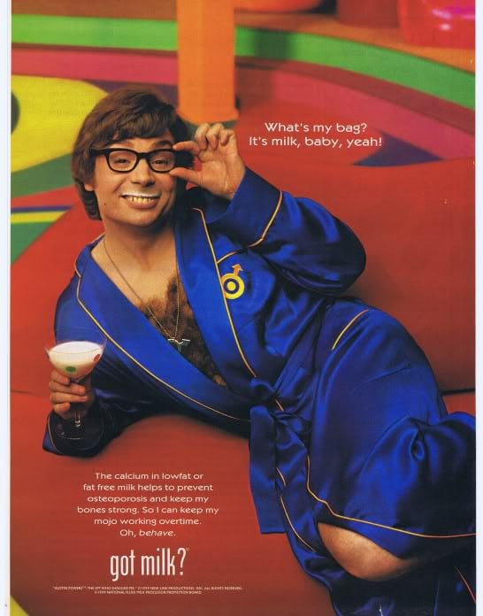 Mike Myers suited up in his Austin Powers gear — yeah, baby!