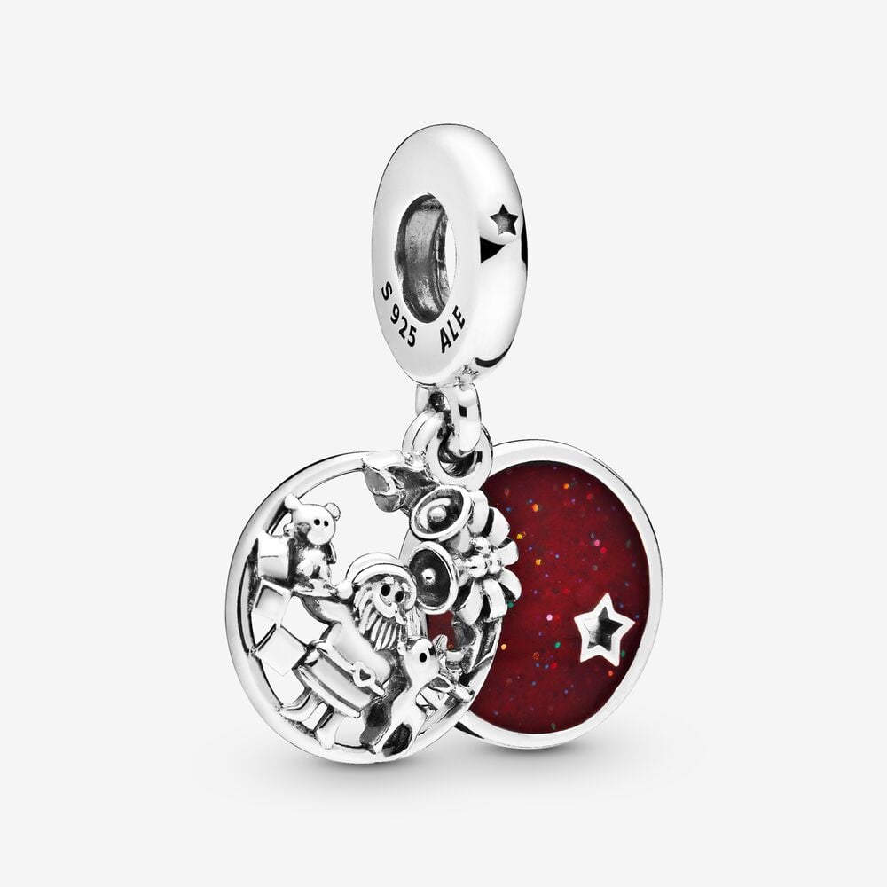 Santa Love Peace Joy Dangle Charm