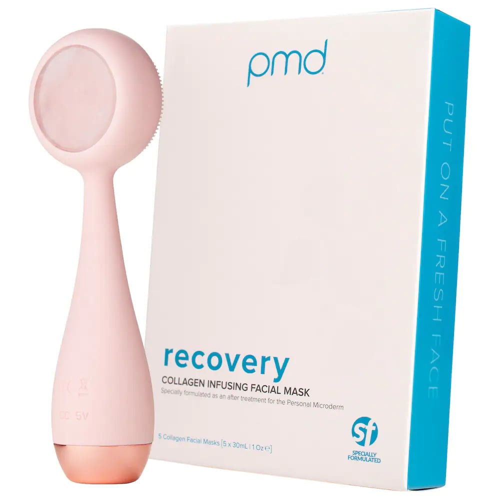 PMD Clean Pro Rose Quartz + Collagen Sheet Mask Value Set