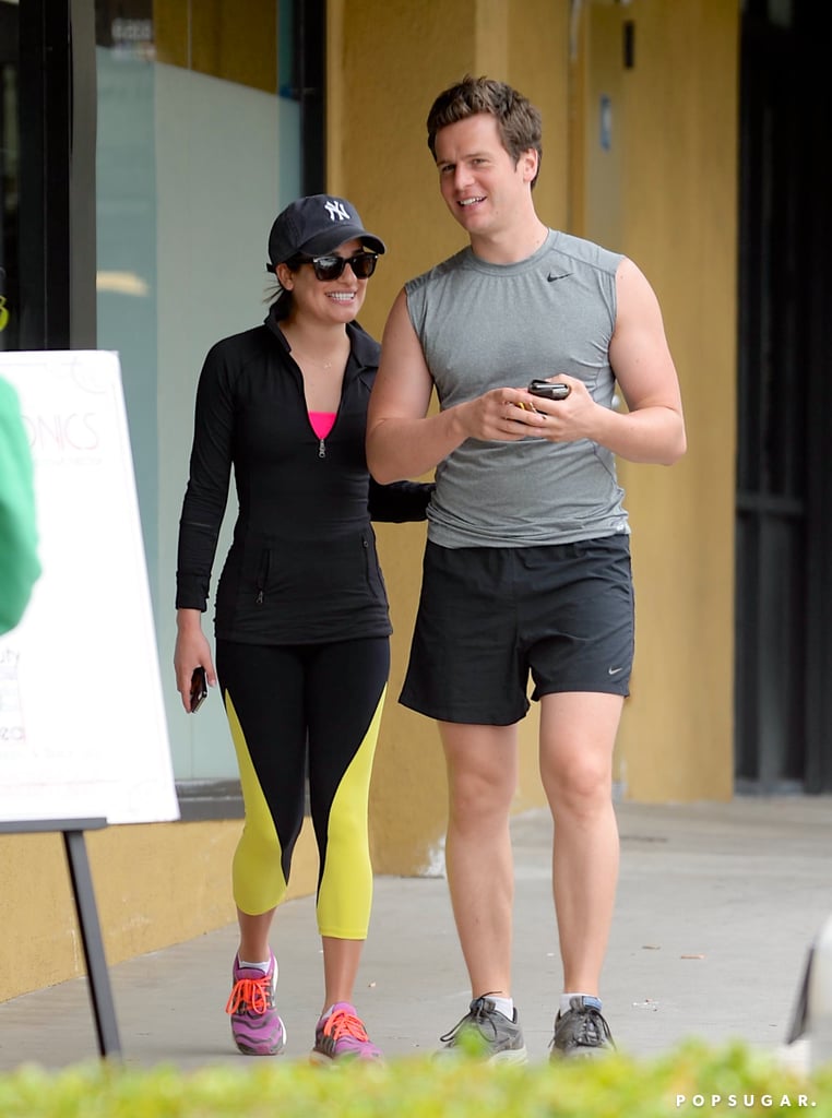 Lea Michele and Jonathan Groff After a Hike in LA
