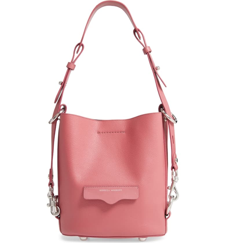 Rebecca Minkoff Small Utility Convertible Leather Bucket Bag | Best ...