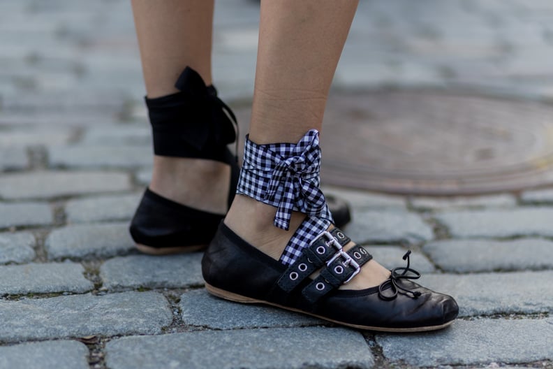But, If You Find Your Feet Constantly Slipping Out . . . Wear Tie-Up Styles With Your Tights