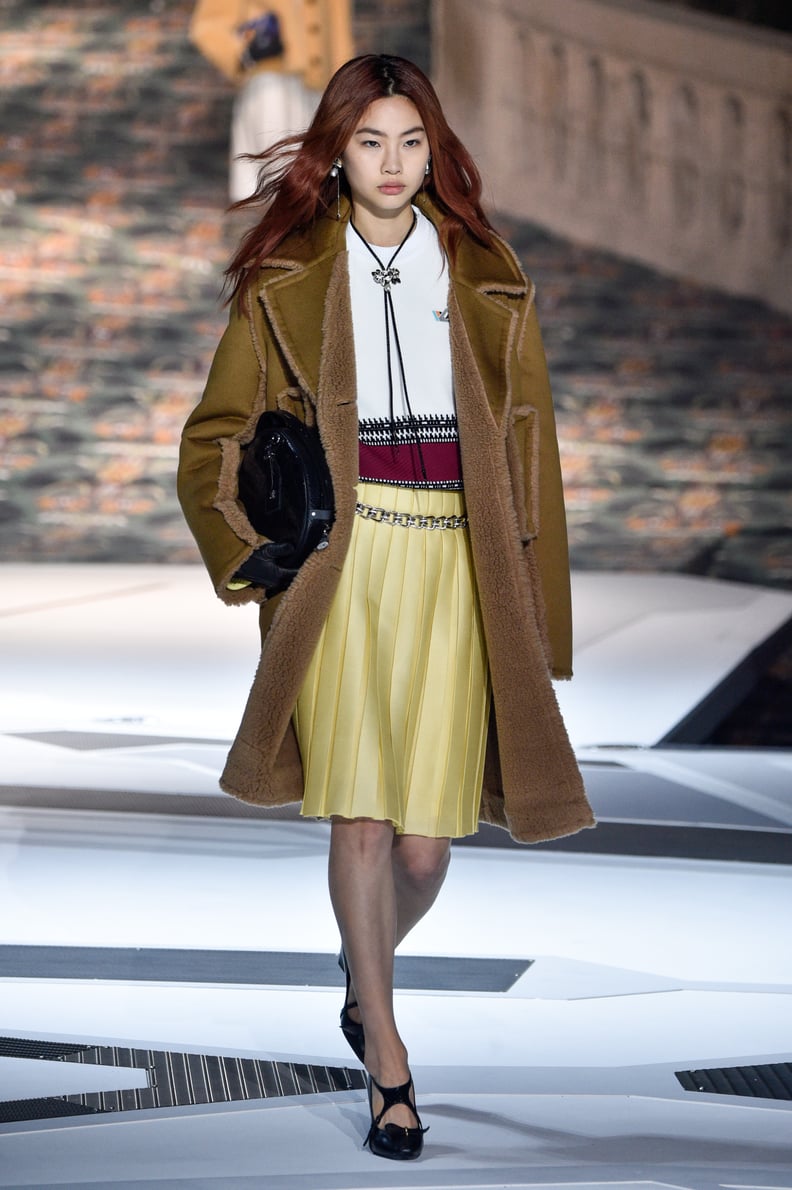 HoYeon Jung at the Louis Vuitton Show During Paris Fashion Week in 2018