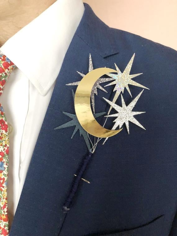Celestial Wedding Buttonhole