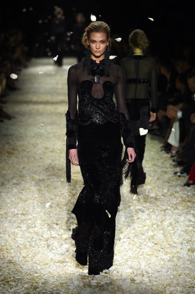 Karlie Kloss in the Tom Ford Runway Show