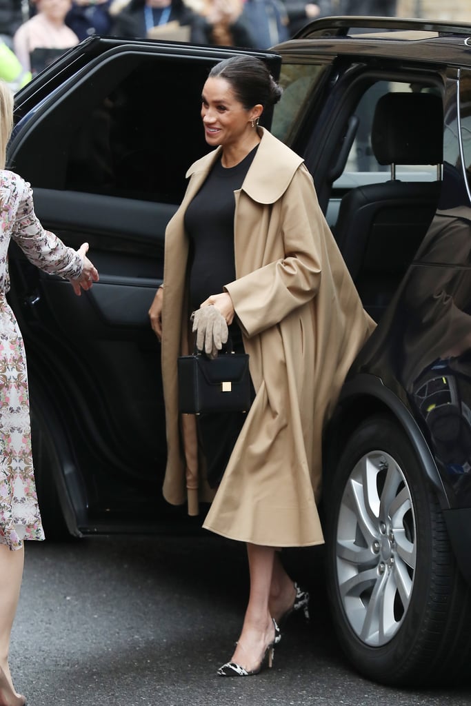 Meghan Markle Cow Print Gianvito Rossi Shoes January 2019