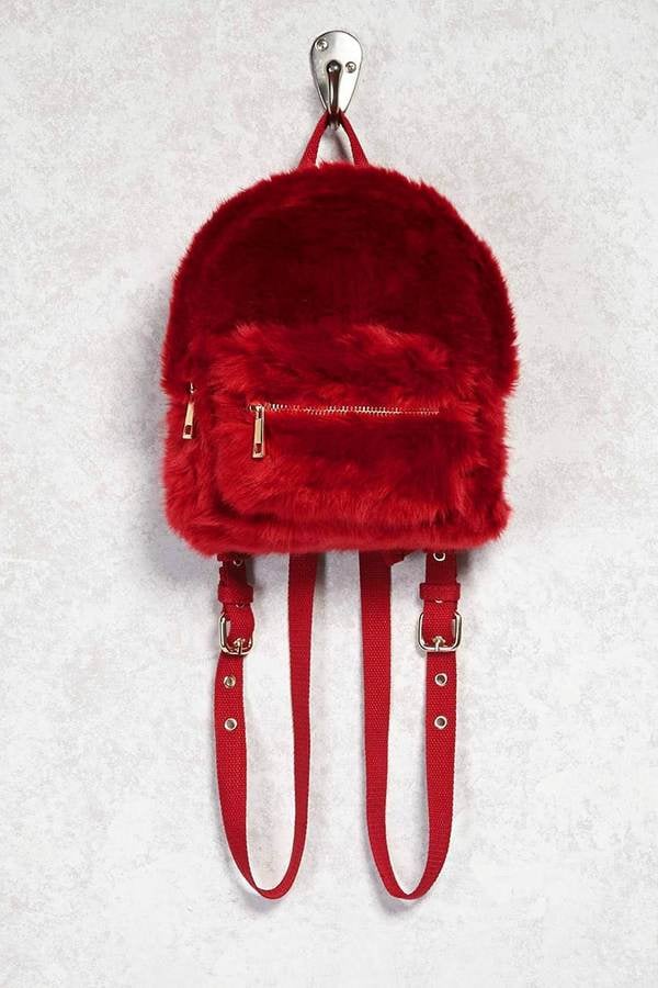 Forever 21 Faux Fur Mini Backpack