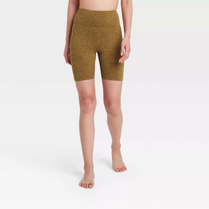 Biking Beauty: High-Rise Brushed Jersey Bike Shorts