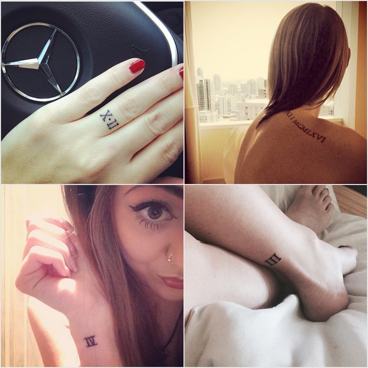 30 Roman Numeral Tattoos That Will Mark Your Most Memorable Date Popsugar Beauty Uk