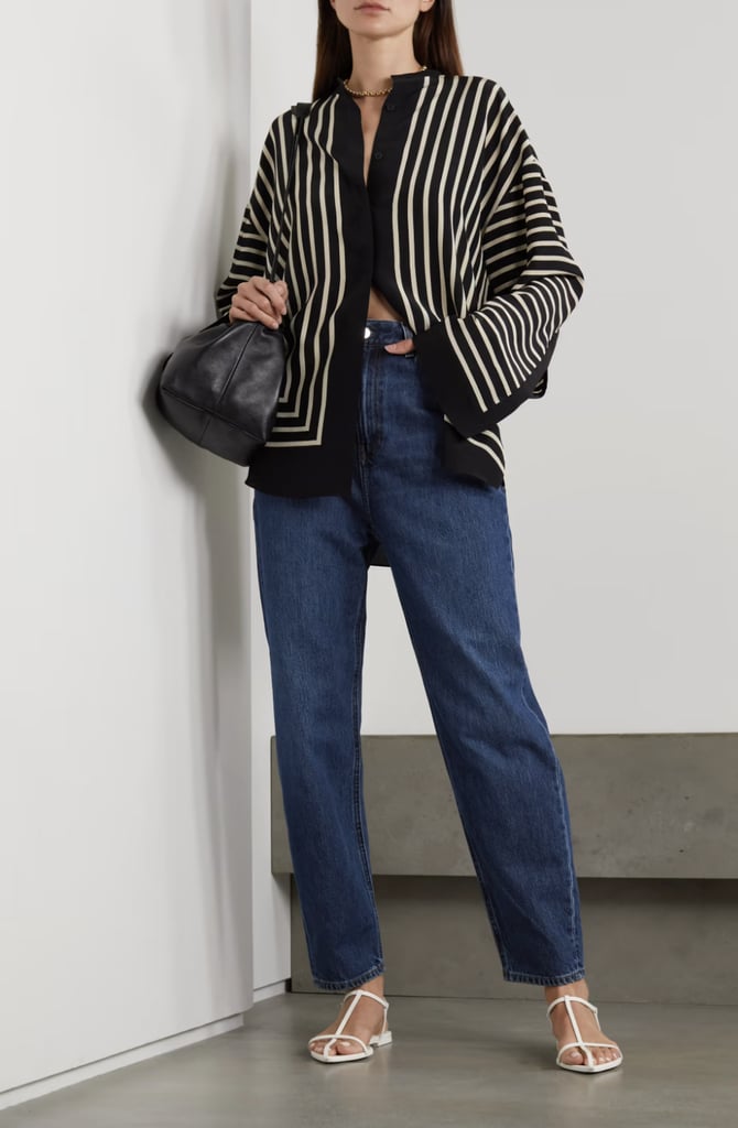 Mom-Jeans Outfits: Totême High-Rise Tapered Organic Jeans