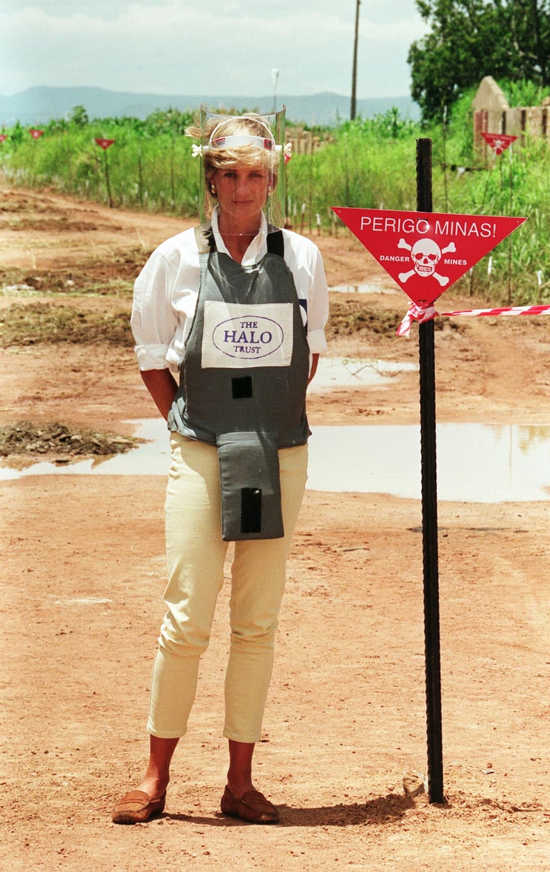 Princess Diana in Angola in 1997