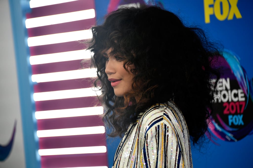Zendaya Striped Outfit at Teen Choice Awards 2017
