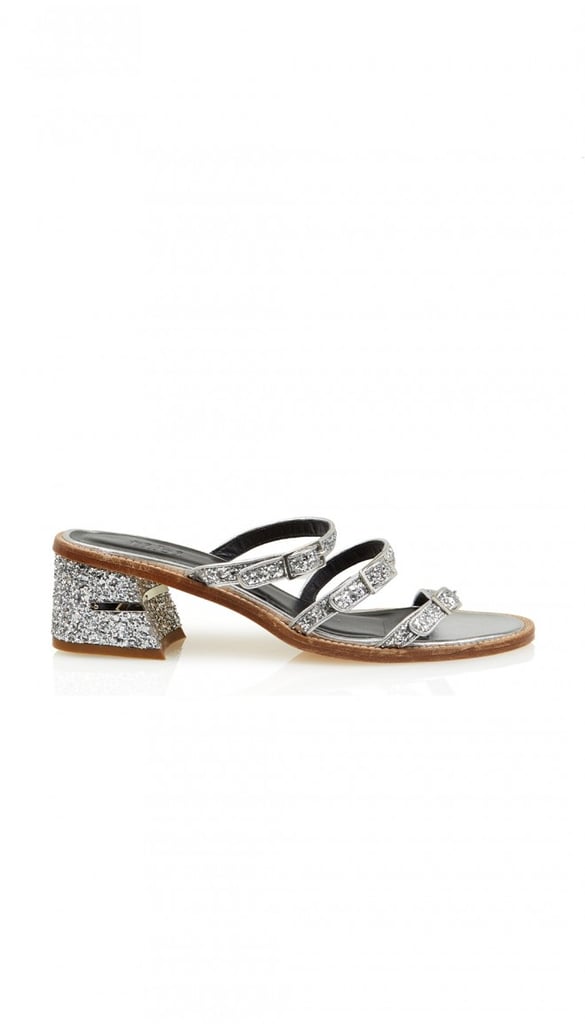 "These walkable Tibi Robyn Sandals ($465) come complete with a glittery, high-shine finish — pretty sure they'll put a pep in your step whether you're headed to the office or brunch. And I plan to wear them everywhere." — HWM