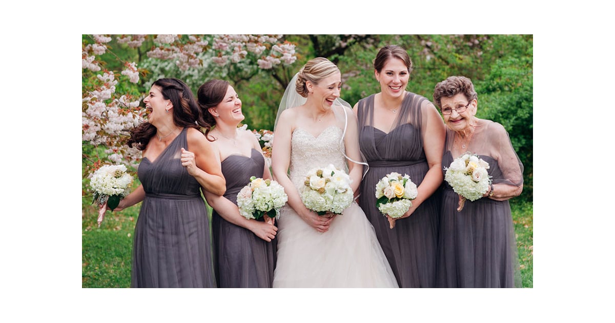 Grandma Serves As Granddaughter S Bridesmaid Popsugar Love And Sex