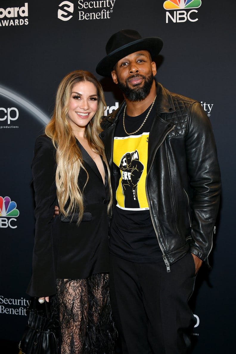Allison Holker and tWitch at the 2020 Billboard Music Awards