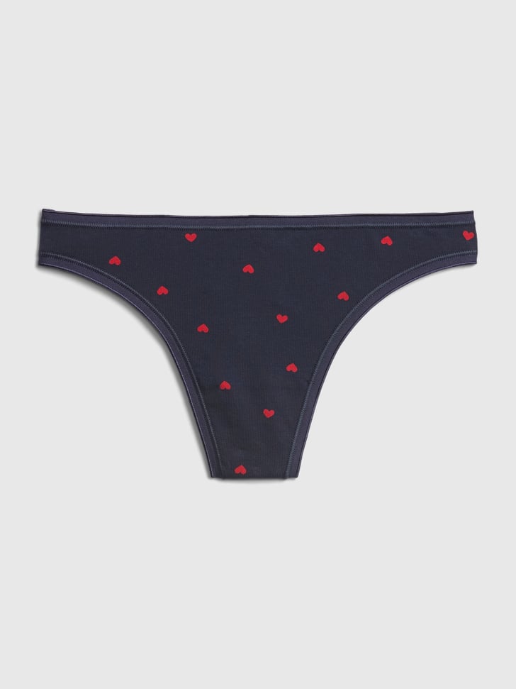 Stretch Cotton Gap Logo Thong