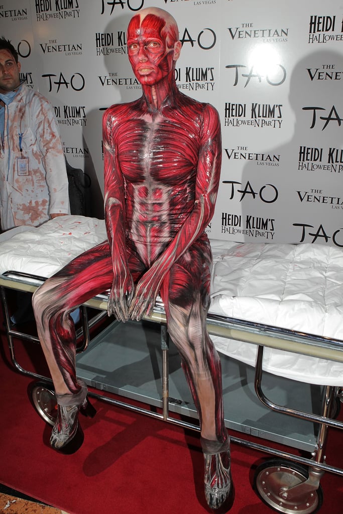 Heidi Klum as a Skinned Woman