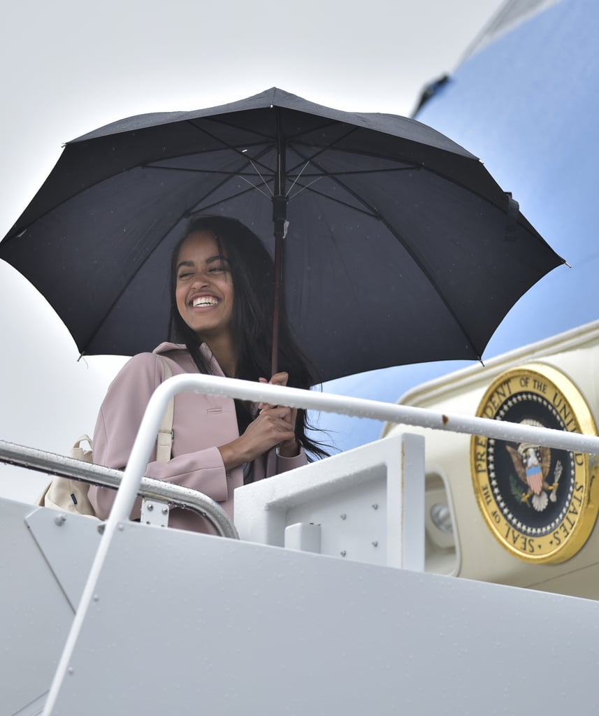 Malia Obama's Pink Coat April 2016