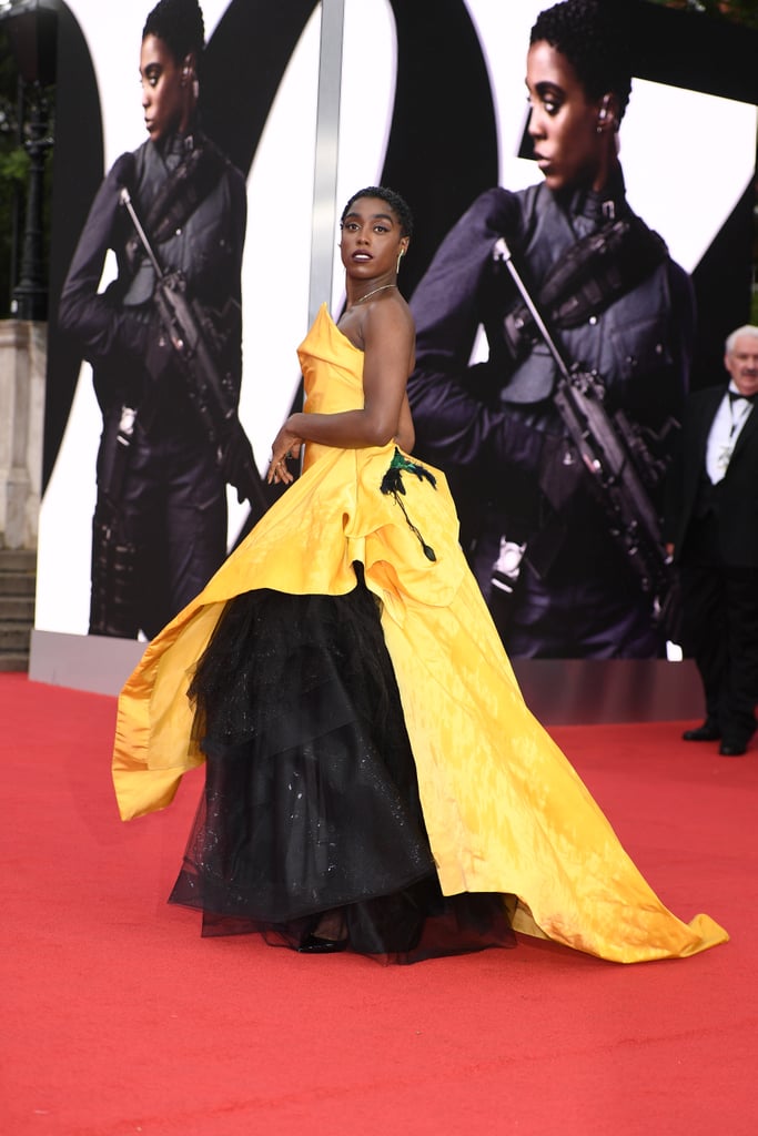 Lashana Lynch's Yellow Dress at the No Time to Die Premiere