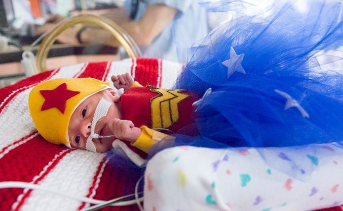 NICU Babies in Halloween Costumes 2016
