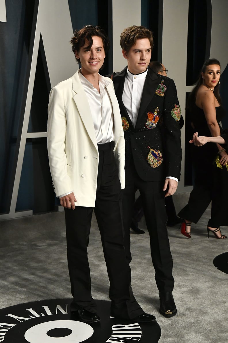 Cole and Dylan Sprouse at the Vanity Fair Oscars Afterparty 2020