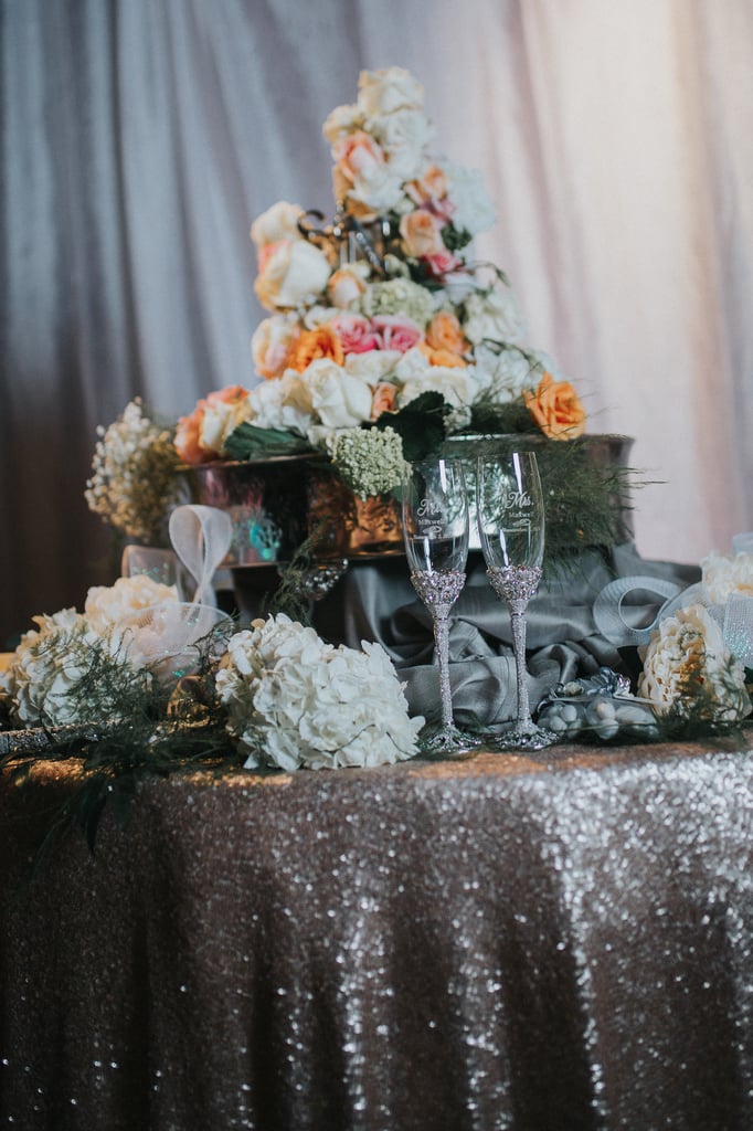 Elegant Wedding Reception With Blush and Gray Colors