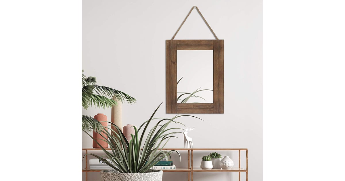 Emaison Rustic Wood Hanging Wall Mirror The Best Ways to Spruce Up