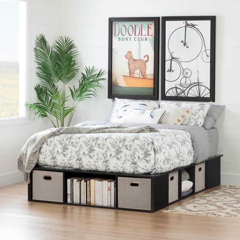 Braham queen upholstered new arrivals storage platform bed