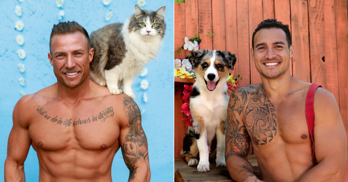 Firemen with puppies clearance