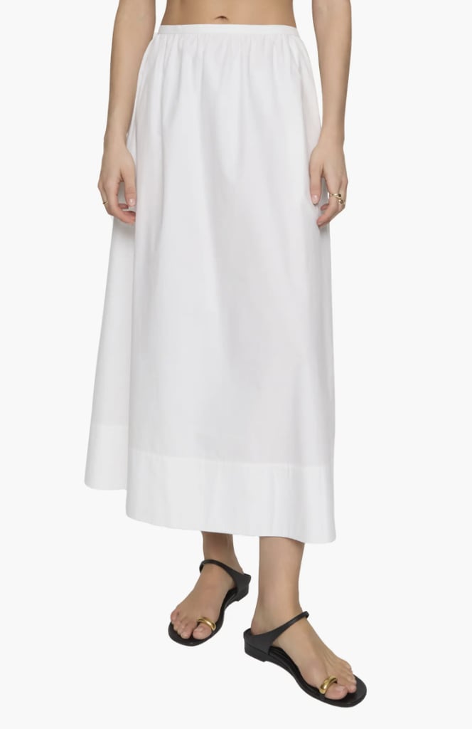 Rebecca Minkoff Meg Gathered Cotton Poplin Skirt