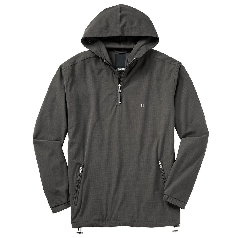 Linksoul Perforated Half-Zip Boardwalker Hoodie in Black