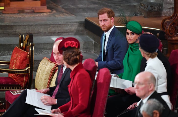 William, Kate, Harry, and Meghan at Commonwealth Day Service 2020 ...