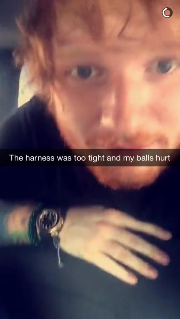 Ed Sheeran on Snapchat: teddysdaytoday